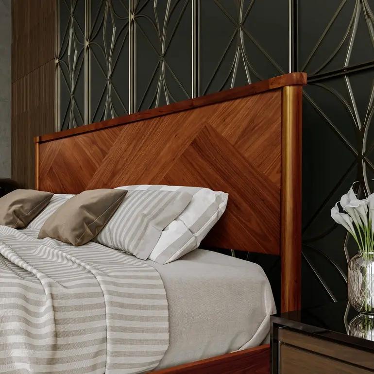 Panthera Solid Wood Bed Frame With Headboard by Megsu