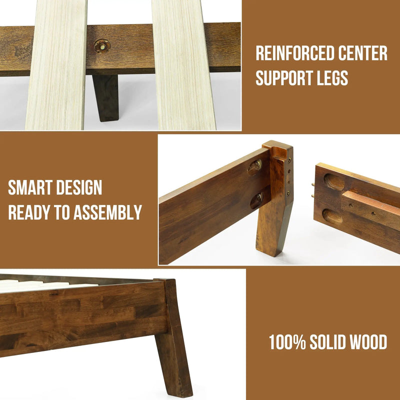 Serenity Solid Wood Bed Frame by Megsu
