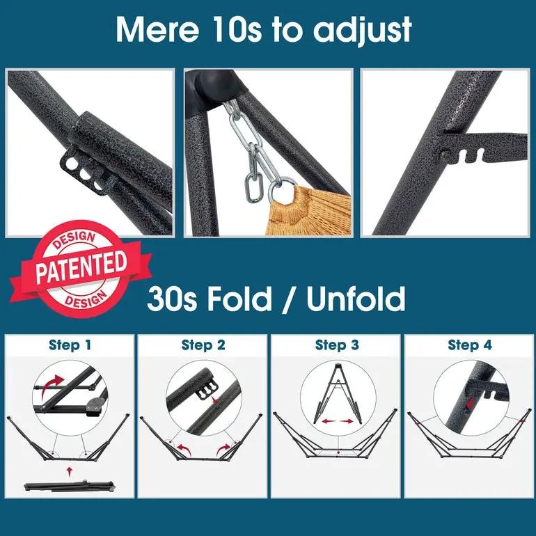 Original Collapsible Hammock with Stand by Megsu