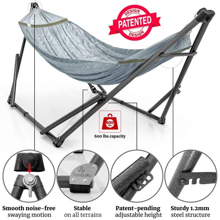 Tranquillo Comfort Set Original Hammock Stand for Ultimate Relaxation by Megsu
