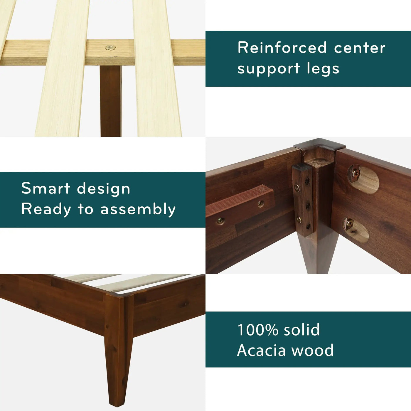 Mervyn Solid Wood Bed Frame by Megsu