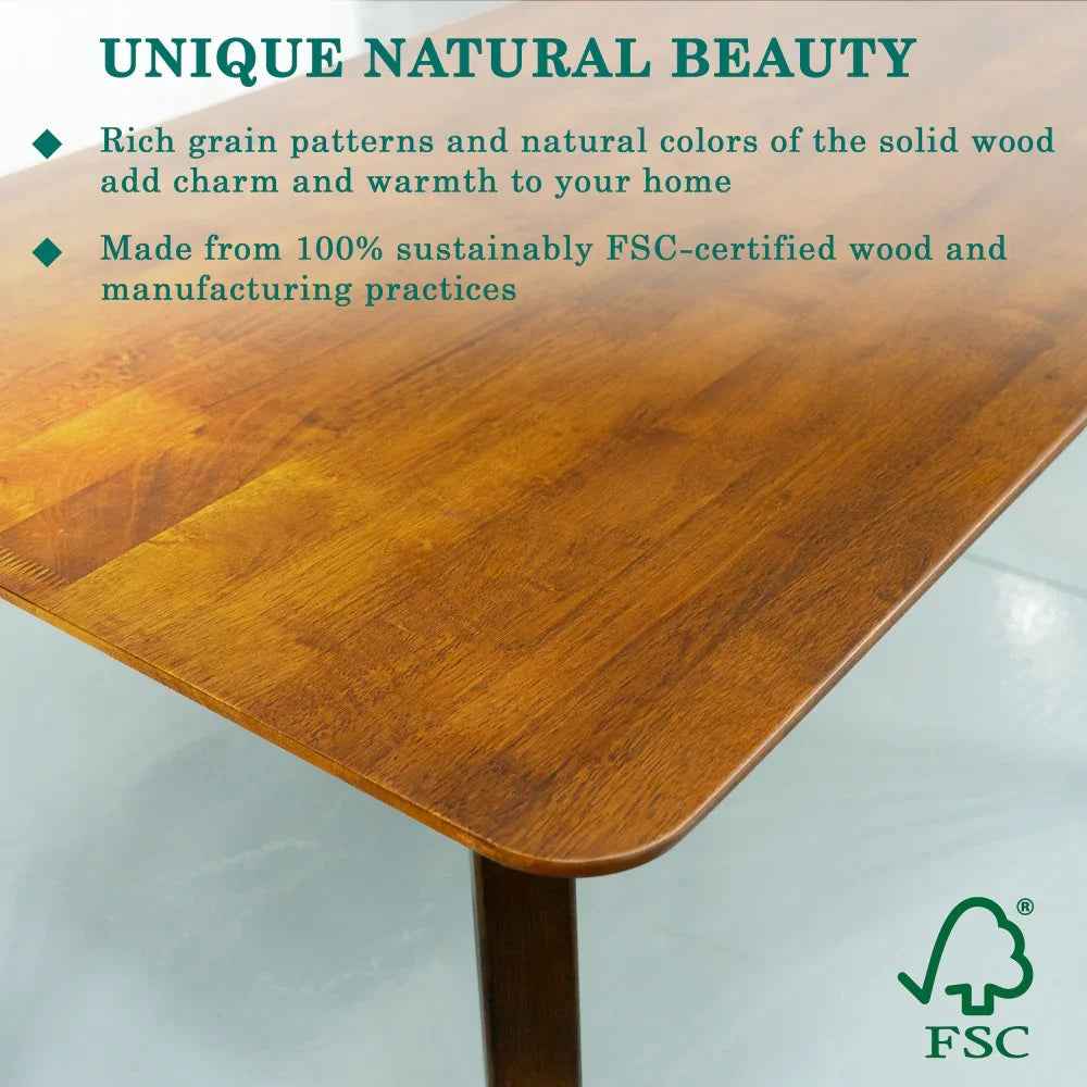 Verve 48 inches Solid Wood Dining Table by Megsu