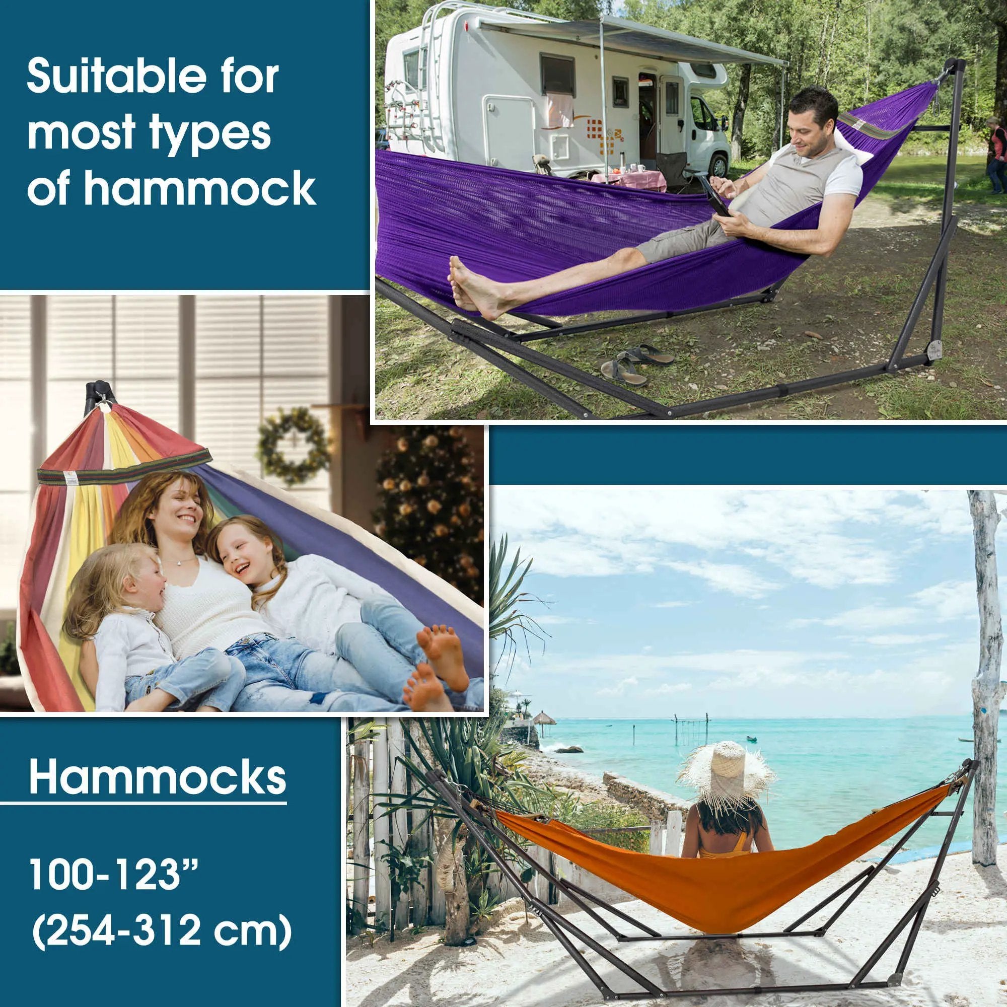 Tranquillo Original Collapsible Hammock with Stand for Ultimate Relaxation by Megsu