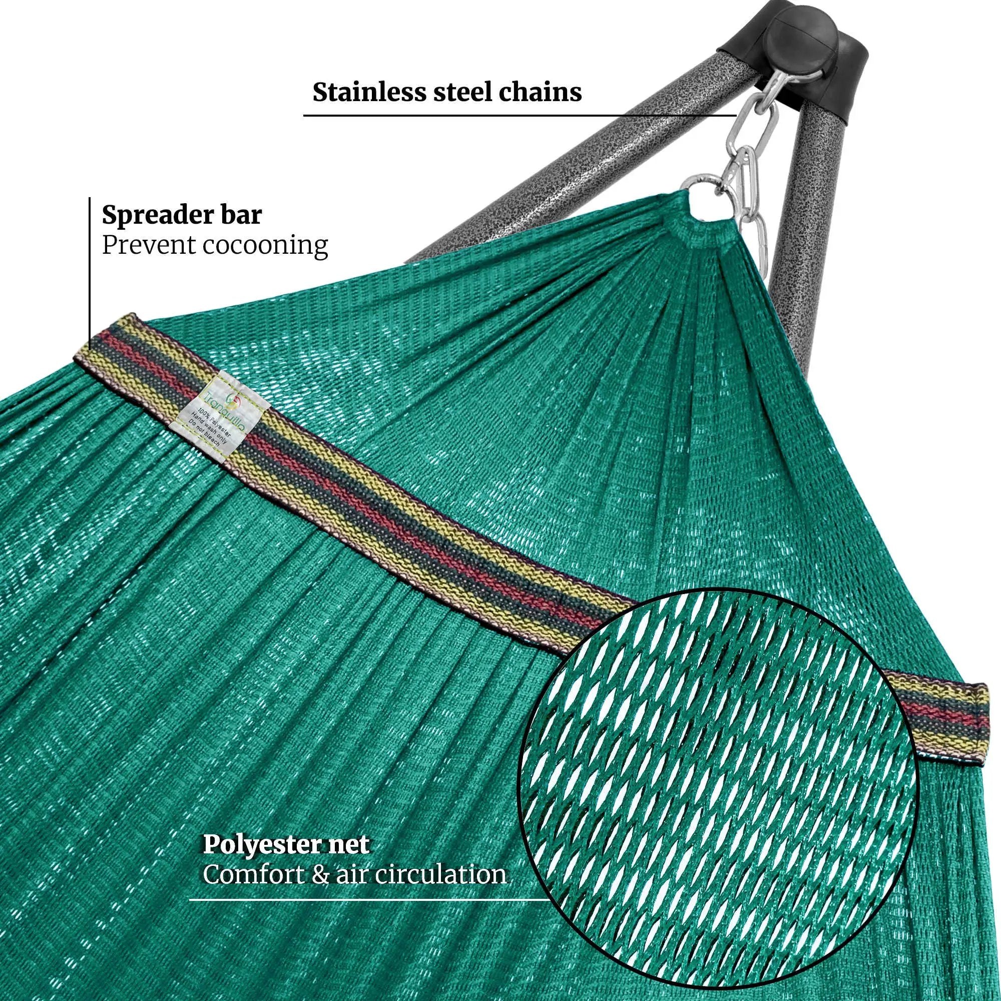 Tranquillo Comfort Set Original Hammock Stand for Ultimate Relaxation by Megsu
