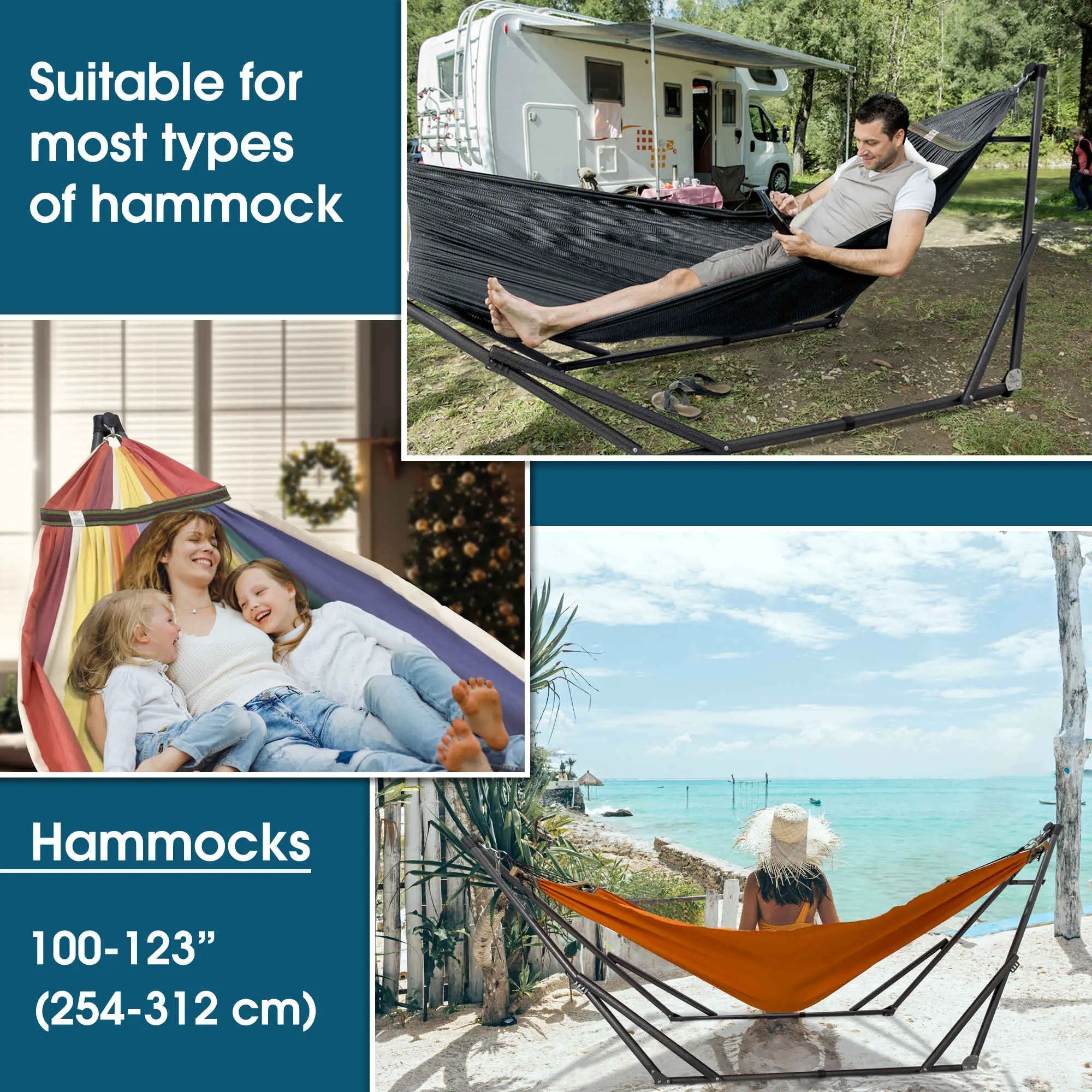 Tranquillo Original Collapsible Hammock with Stand for Ultimate Relaxation by Megsu
