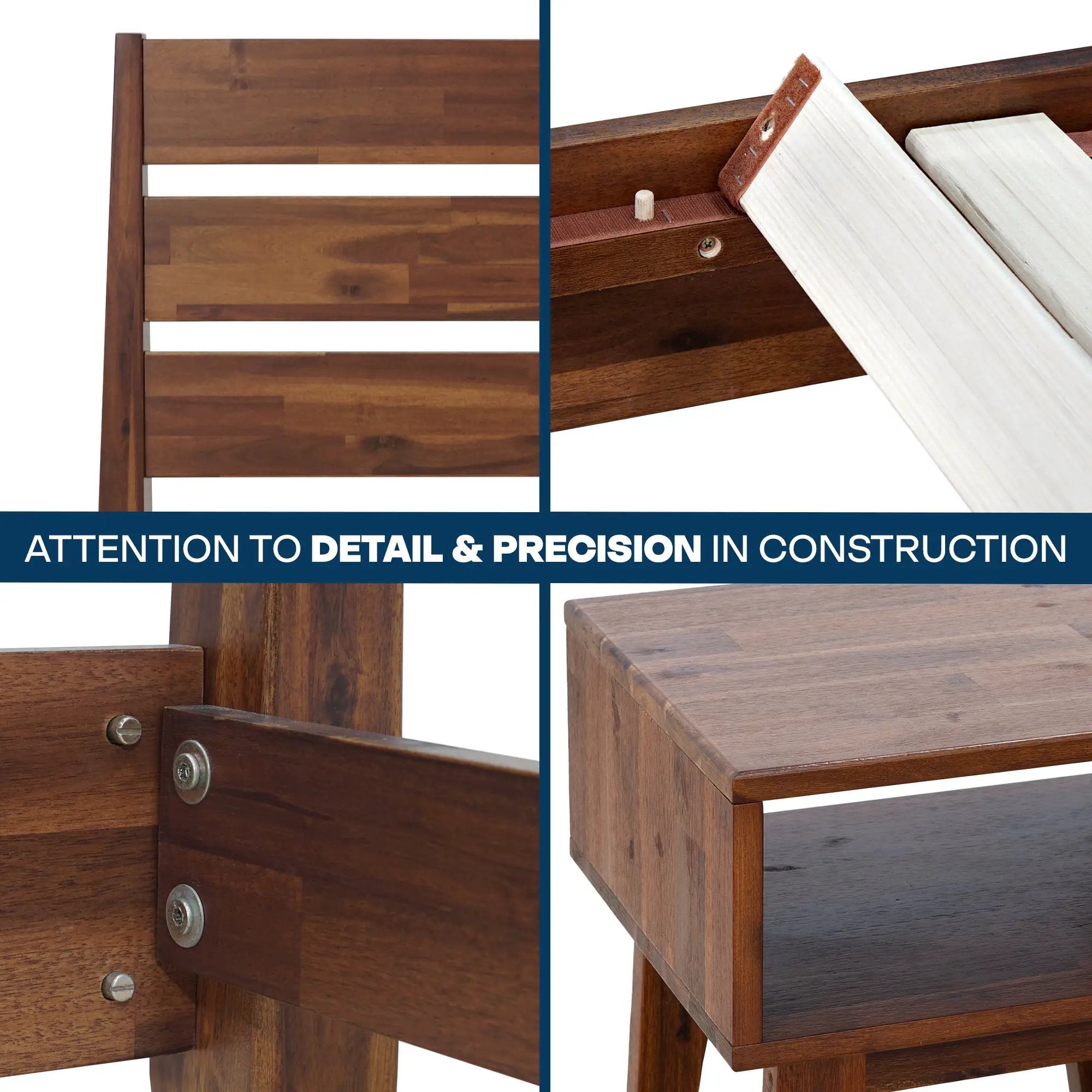 Emery Solid Wood Bed Frame by Megsu