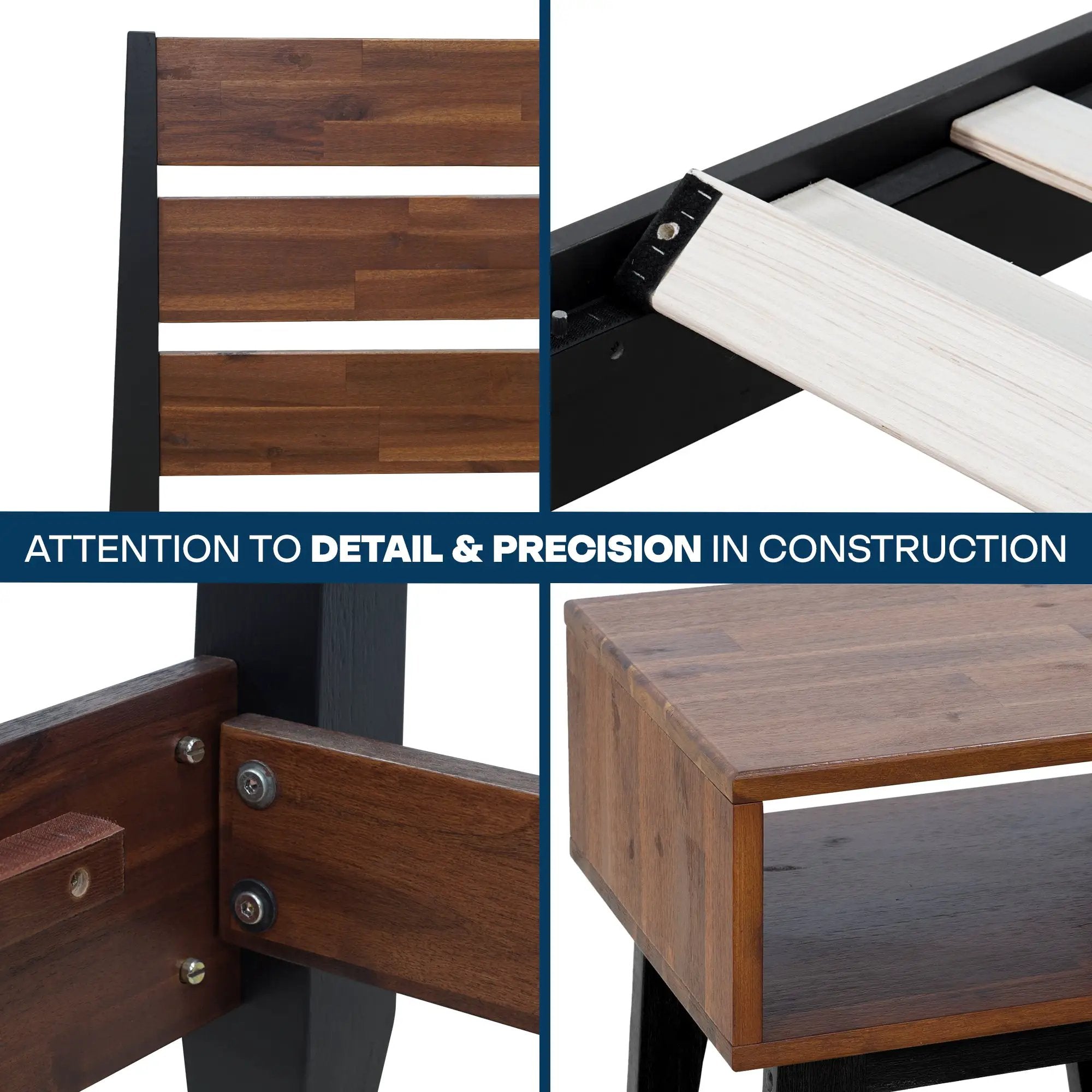 Emery Solid Wood Bed Frame by Megsu