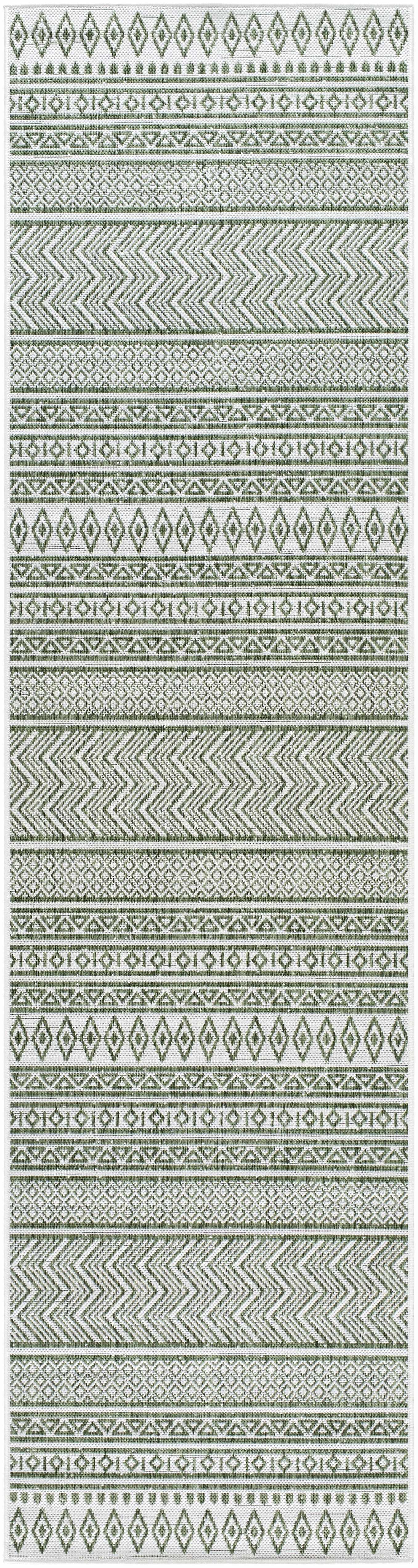 Madras Natural Gray Green All Over Performance Outdoor Area Rug by Boutique Rugs