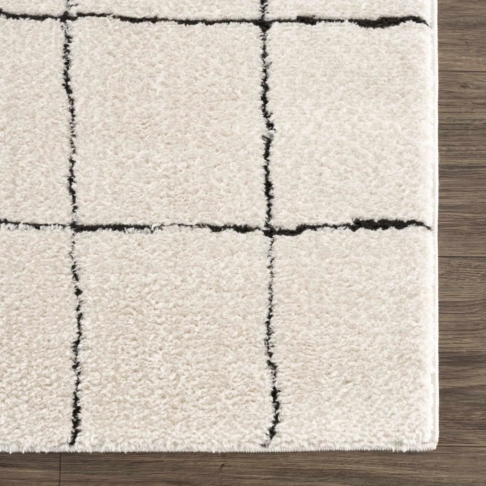 Keanu Black & White Area Rug - Clearance by Boutique Rugs