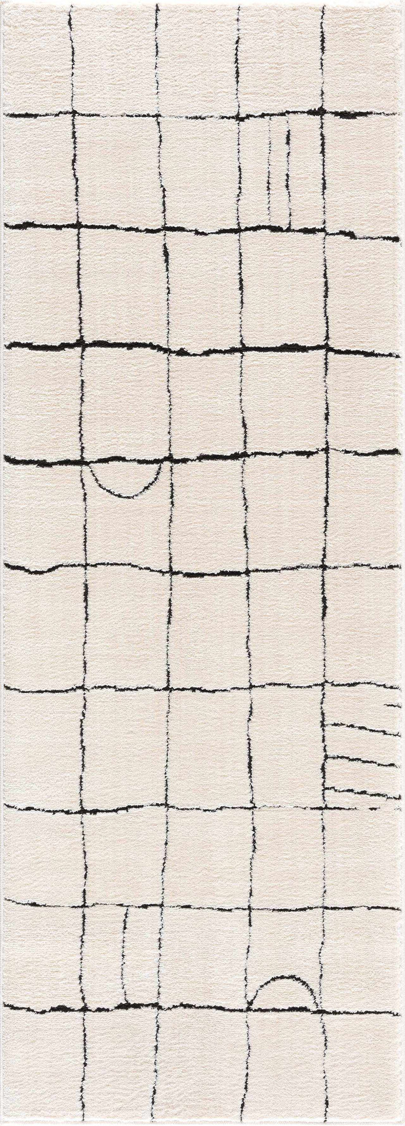 Keanu Black & White Area Rug - Clearance by Boutique Rugs