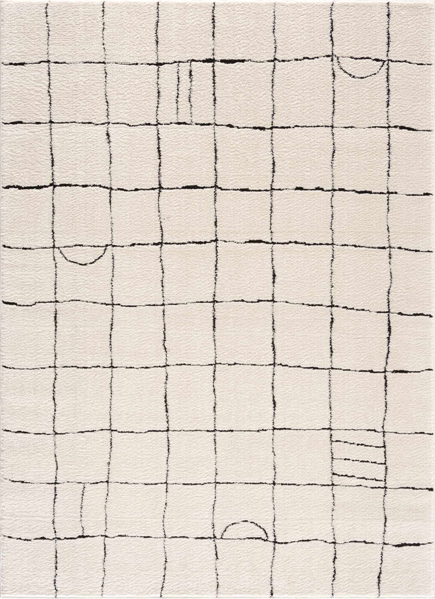 Keanu Black & White Area Rug - Clearance by Boutique Rugs