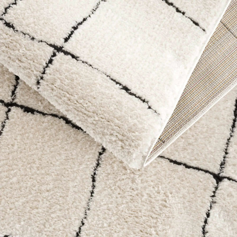 Keanu Black & White Area Rug - Clearance by Boutique Rugs