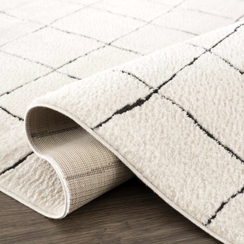 Keanu Black & White Area Rug - Clearance by Boutique Rugs