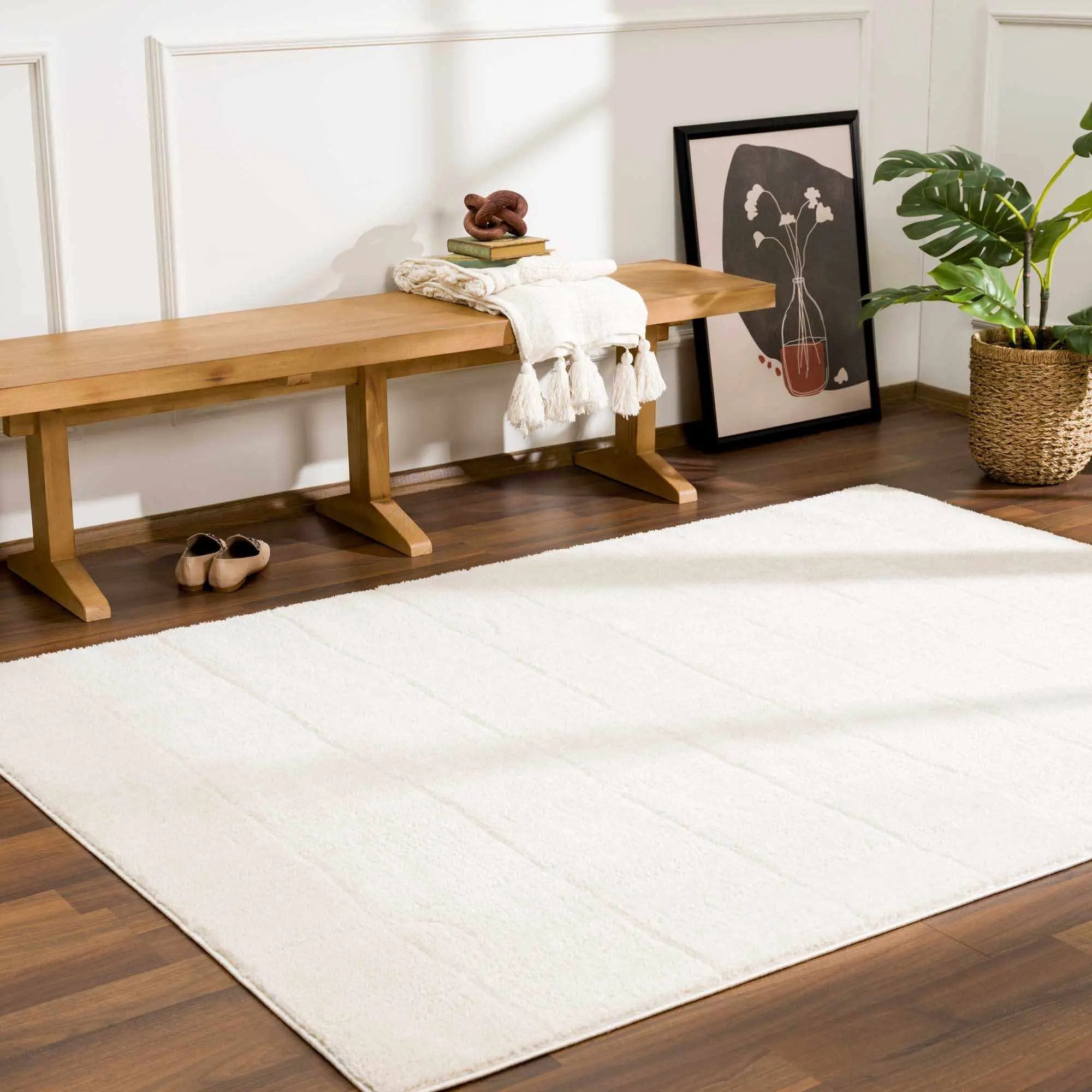 Keanu Ivory Area Rug by Boutique Rugs