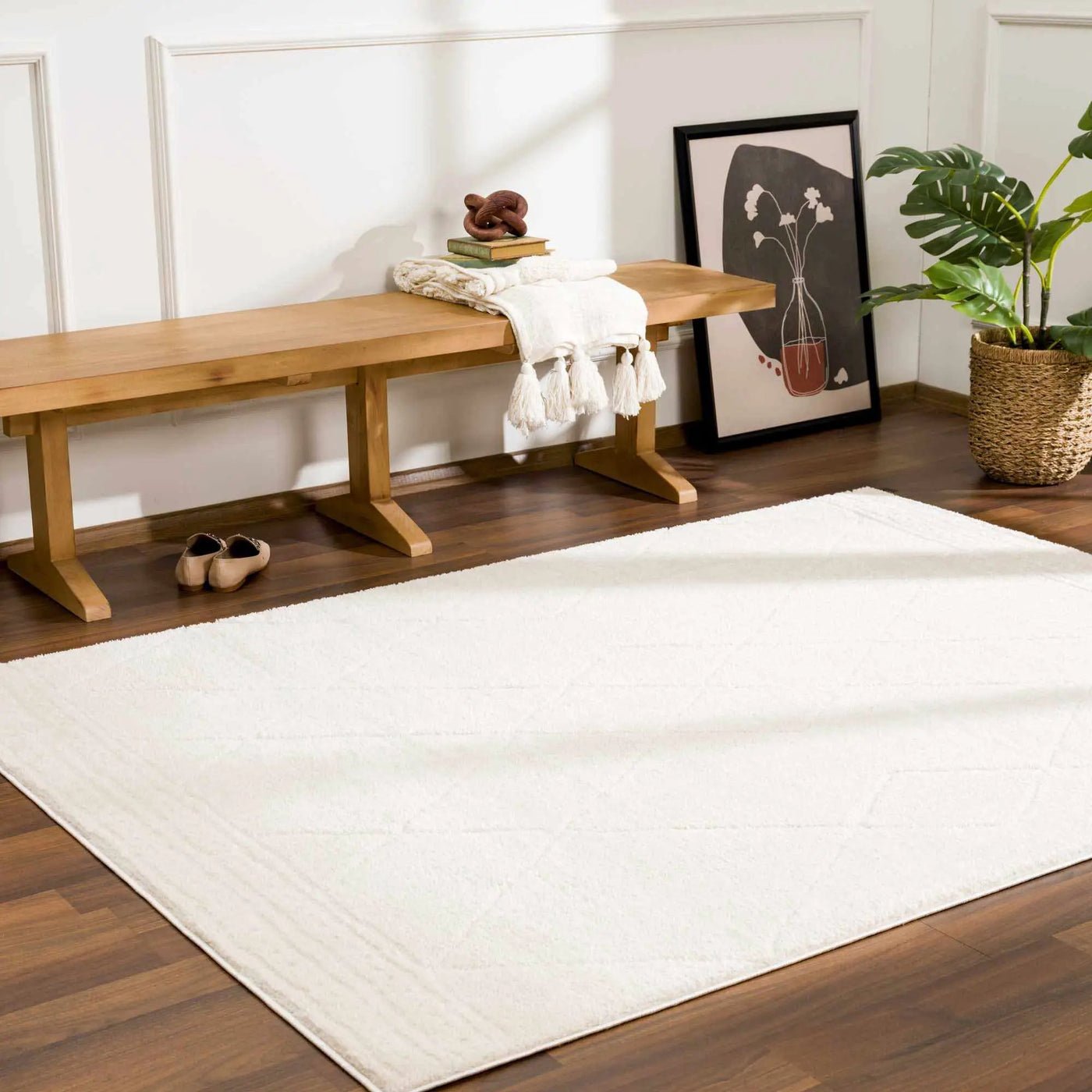 Keone Ivory Area Rug by Boutique Rugs