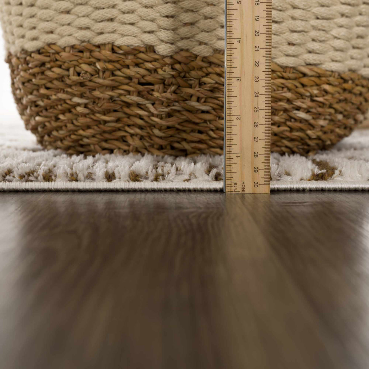 Leryn Brown & White Checkered Area Rug, photo 11 of 17