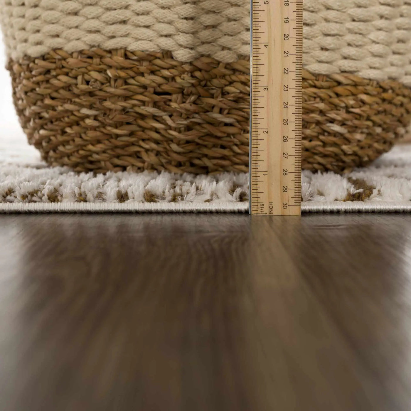 Leryn Brown & White Checkered Area Rug by Hauteloom