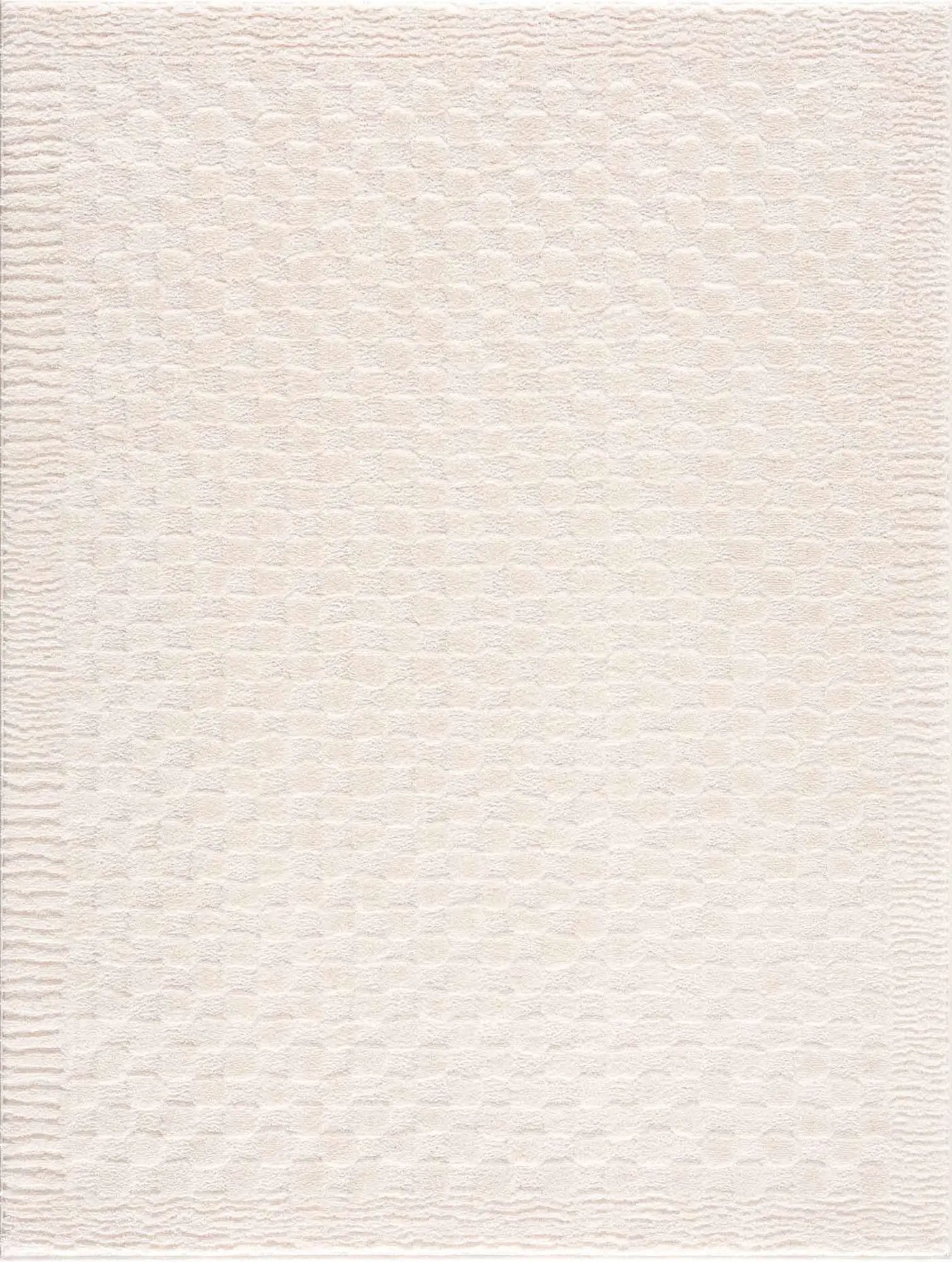 Leryn Ivory Checkered Area Rug by Boutique Rugs