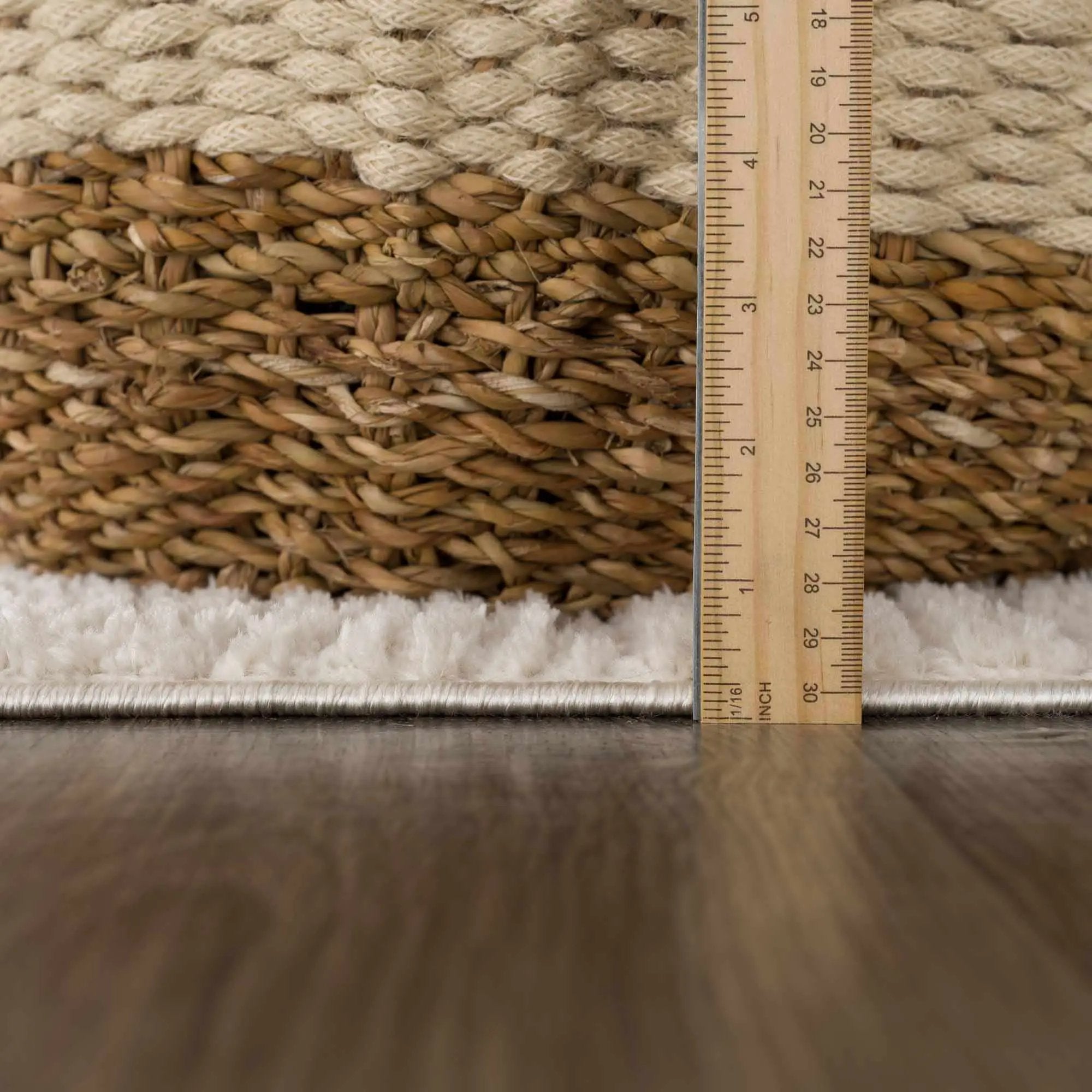 Leryn Ivory Checkered Area Rug by Boutique Rugs