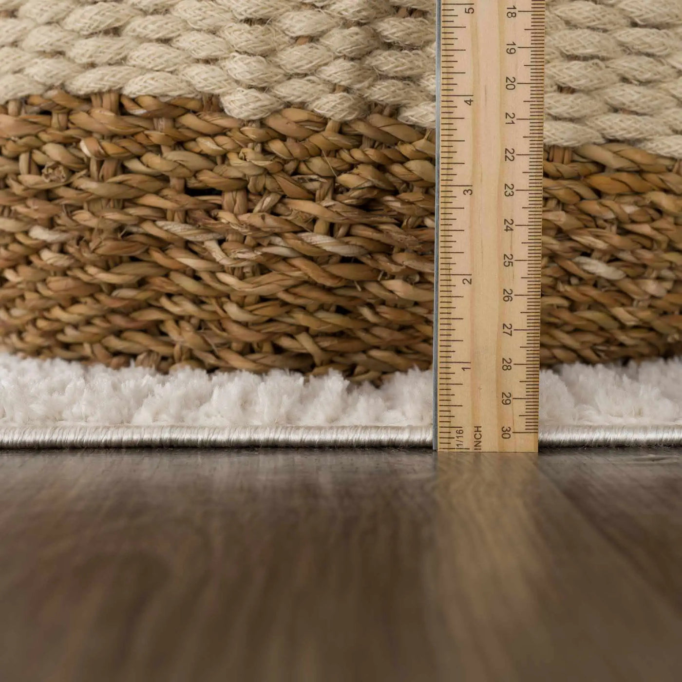 Leryn Ivory Checkered Area Rug by Hauteloom