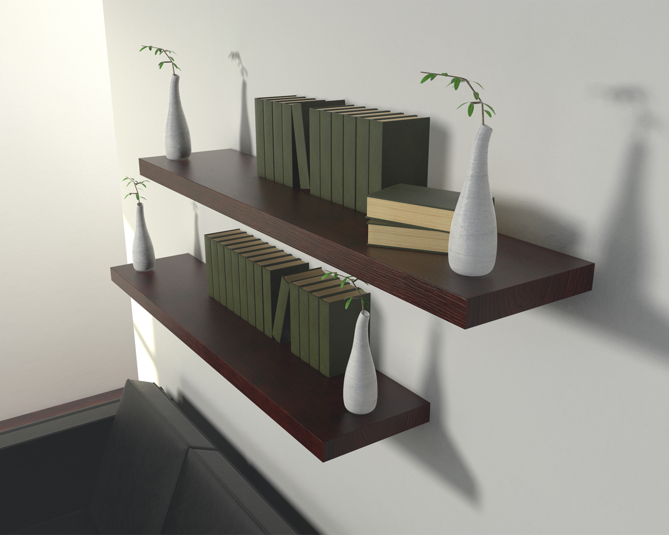 The Original™ Square Free Floating Shelf Bracket by The Original Granite Bracket
