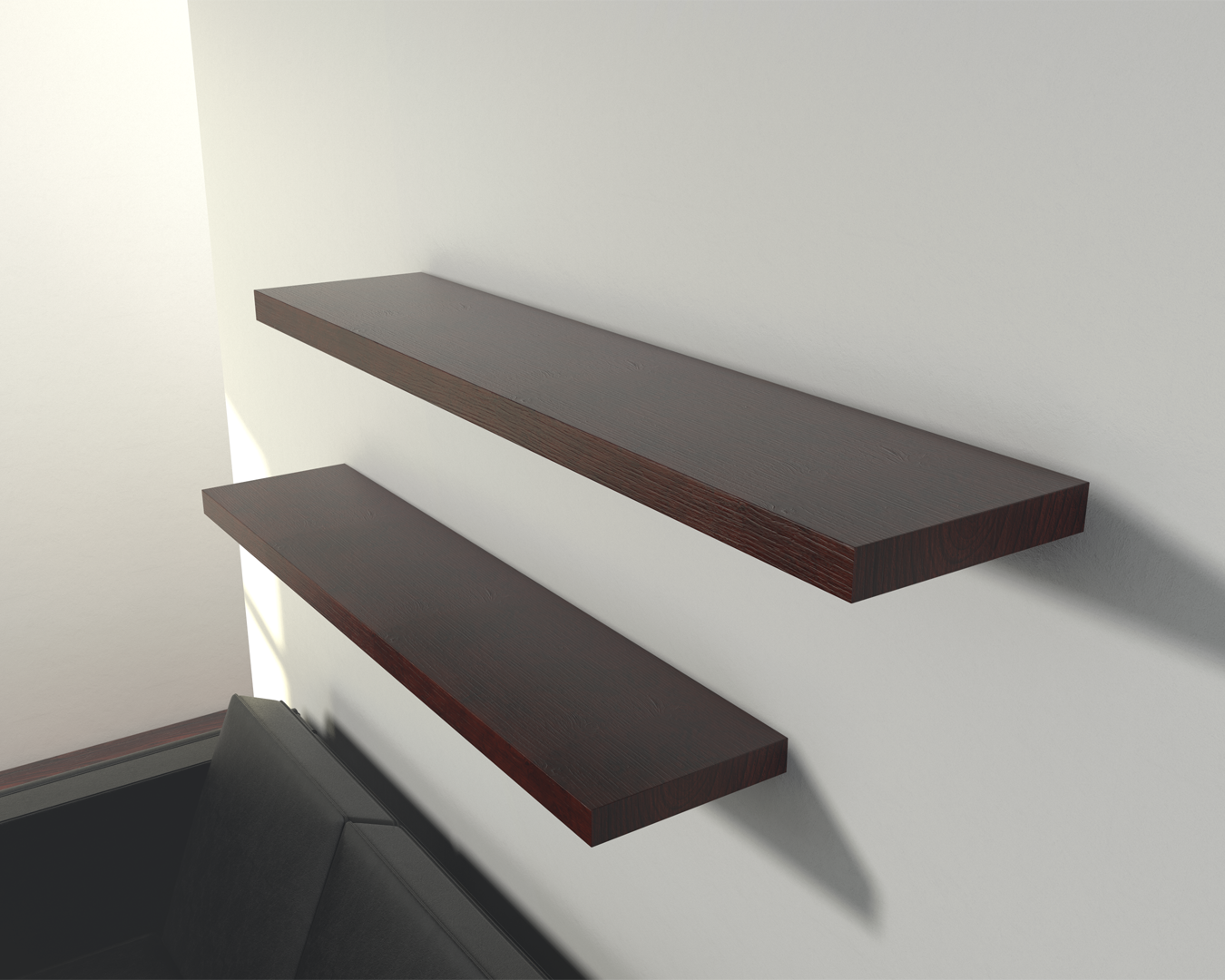 The Original™ Square Free Floating Shelf Bracket by The Original Granite Bracket