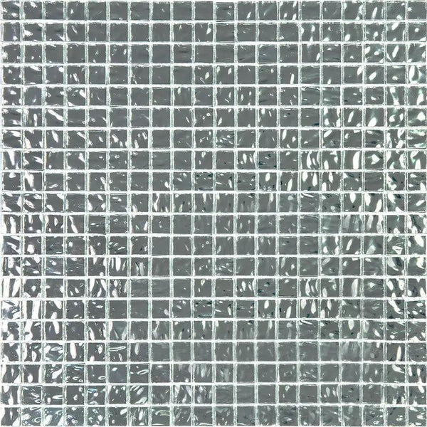 Cloud Silver 12x12 Glossy Uniform Square Glass Mosaic Tile (20 pack, 18.69 sq ft/case)
