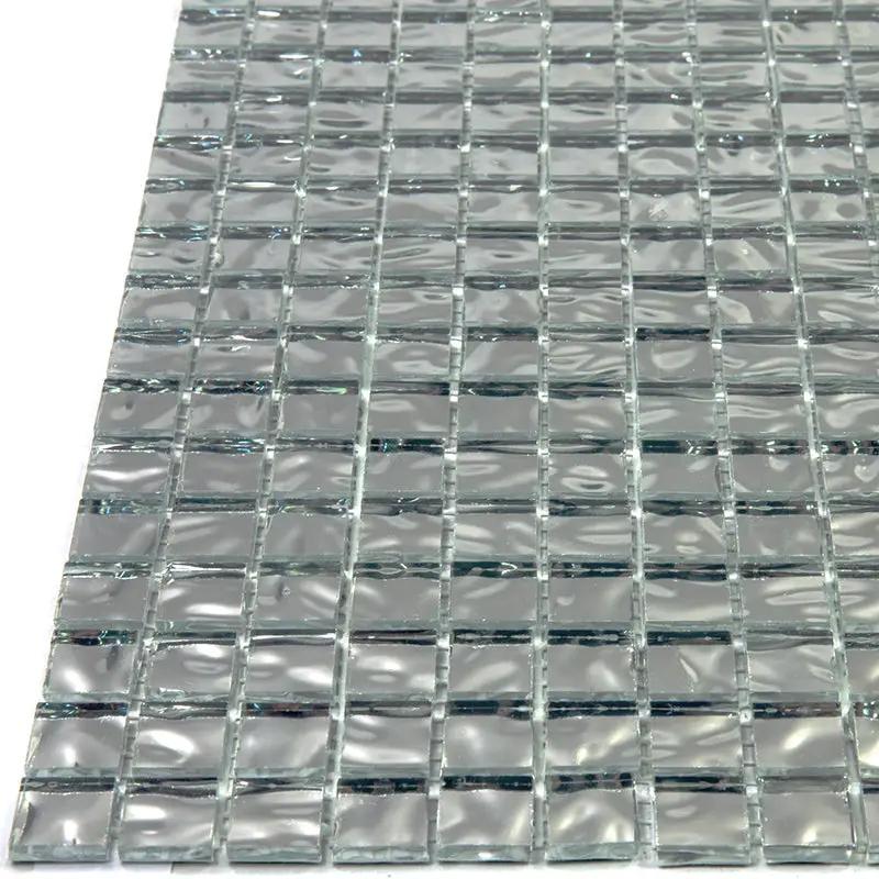 Cloud Silver 12x12 Glossy Uniform Square Glass Mosaic Tile (20 pack, 18.69 sq ft/case) by Apollo Tile