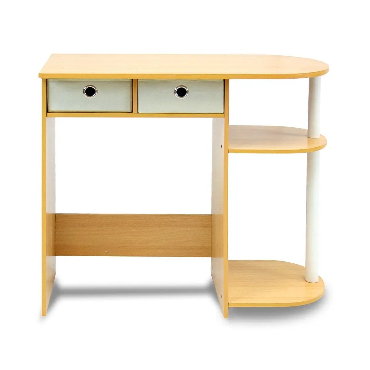 Home Office Laptop Computer Desk Table in Beech Ivory by HomePacific