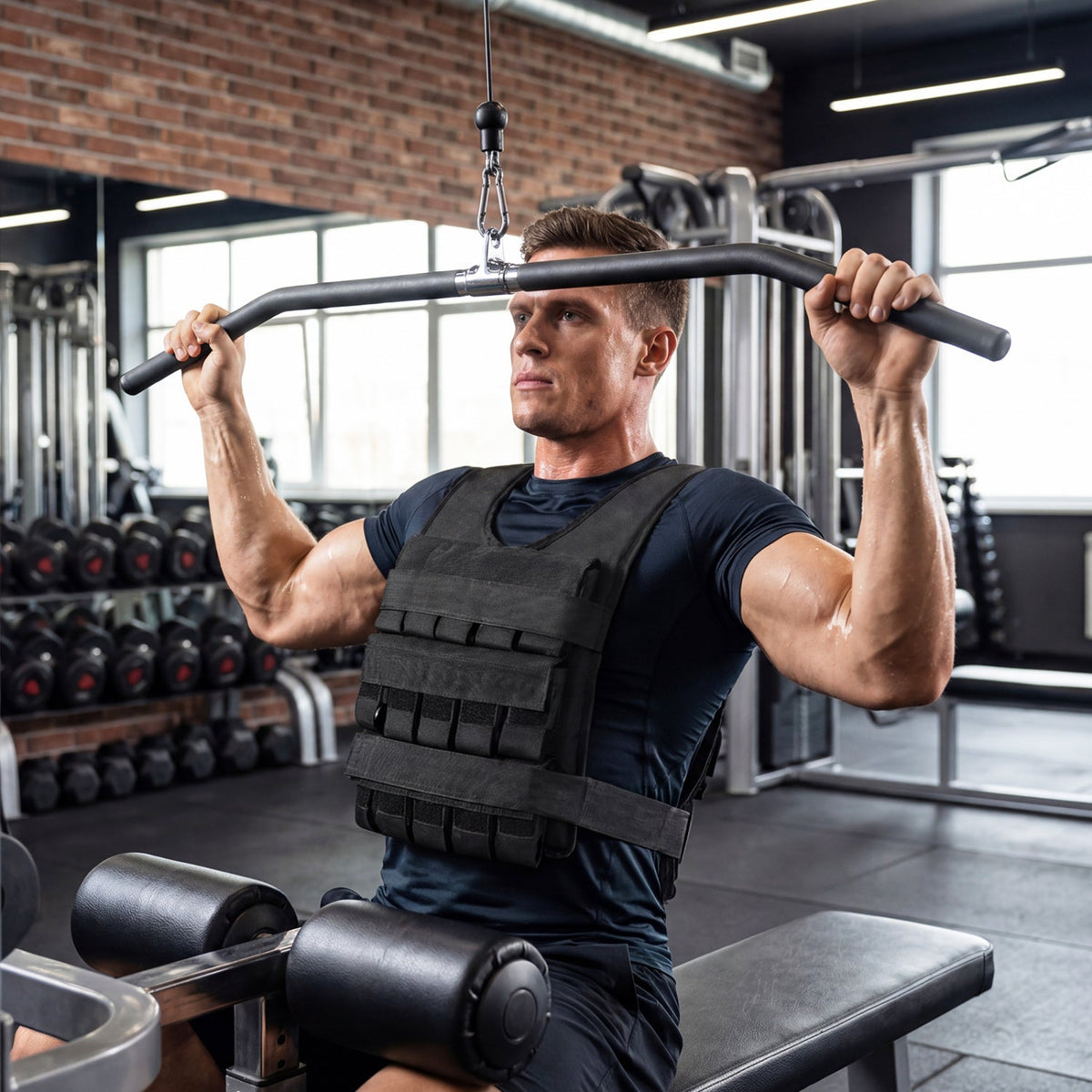 Adjustable Weighted Vest with Removable Iron Weights 44 lbs, photo 9 of 10