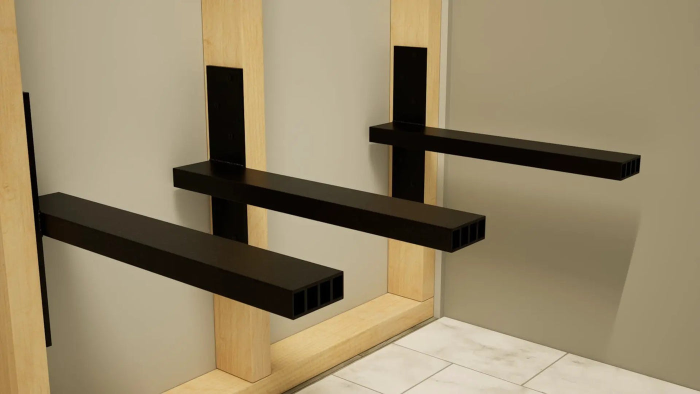Industrial 1 inch Free Hanging Shelf Bracket® by The Original Granite Bracket