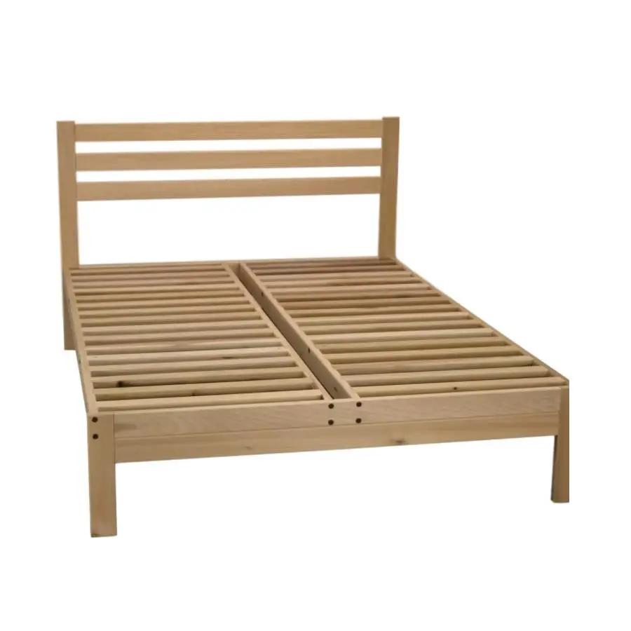 FarmHome Natural Platform Bed in Queen Size - Made in USA by HomePacific