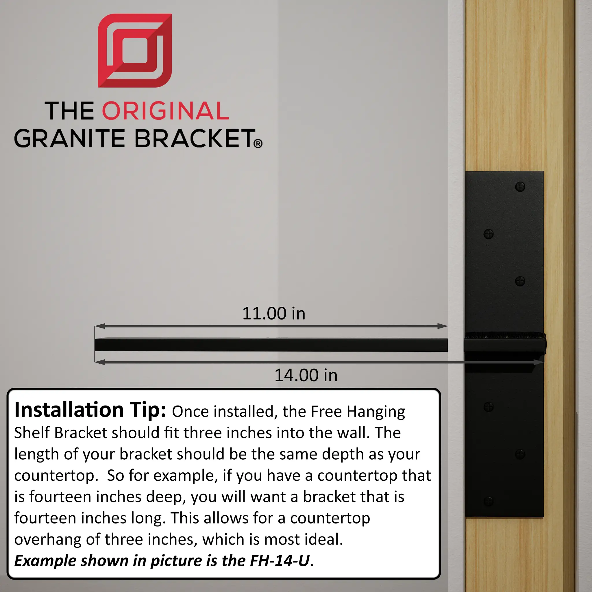 The Original™ Shower Bench Bracket® by The Original Granite Bracket