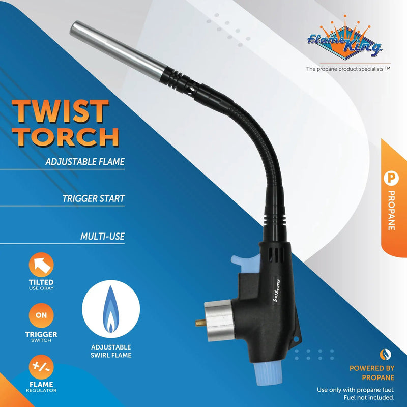 Flame King High Intensity Propane Torch Head with Bendable & Flexible Neck by Flame King Products