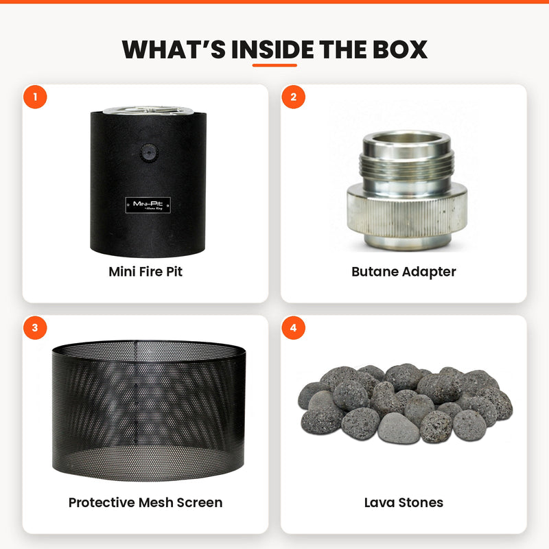 Flame King Smokeless Portable Mini Tabletop Fire Pit Dual Fuel Propane and Butane, photo 4 of 10