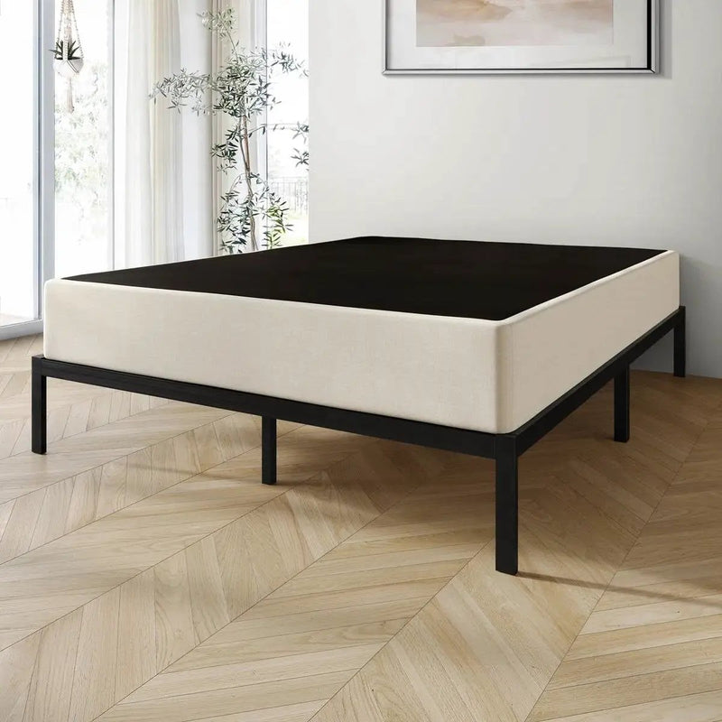 Full size 7.8-inch Metal Frame Box-Spring Foundation for Mattress with Cover by HomePacific