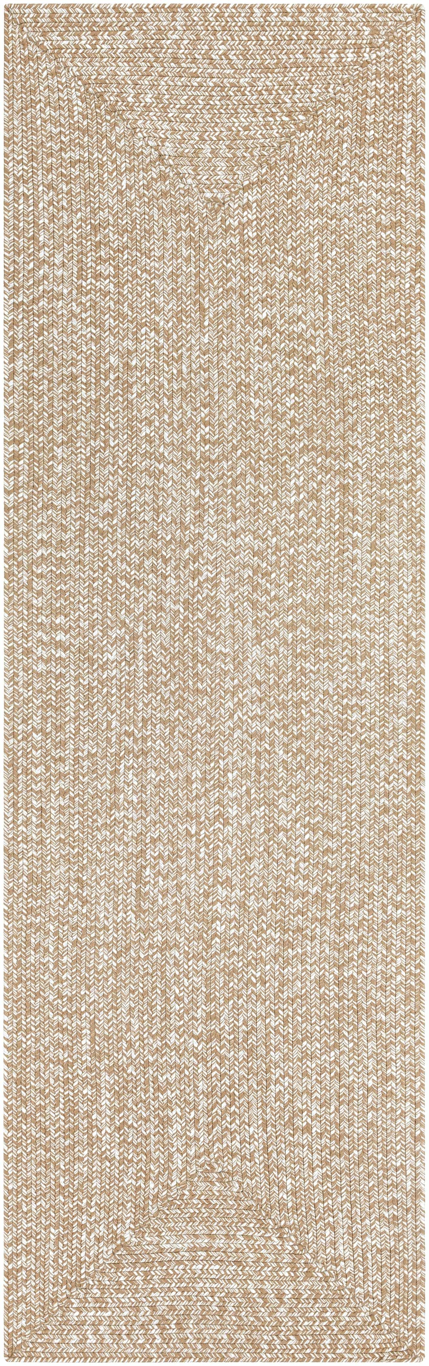 Cream Braided Faux Jute Outdoor Rug by Boutique Rugs
