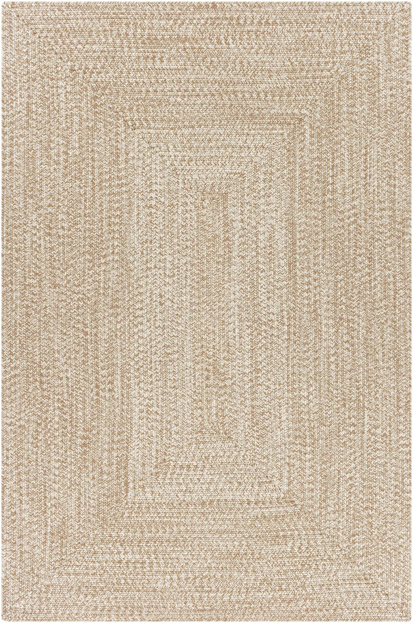Cream Braided Faux Jute Outdoor Rug by Boutique Rugs