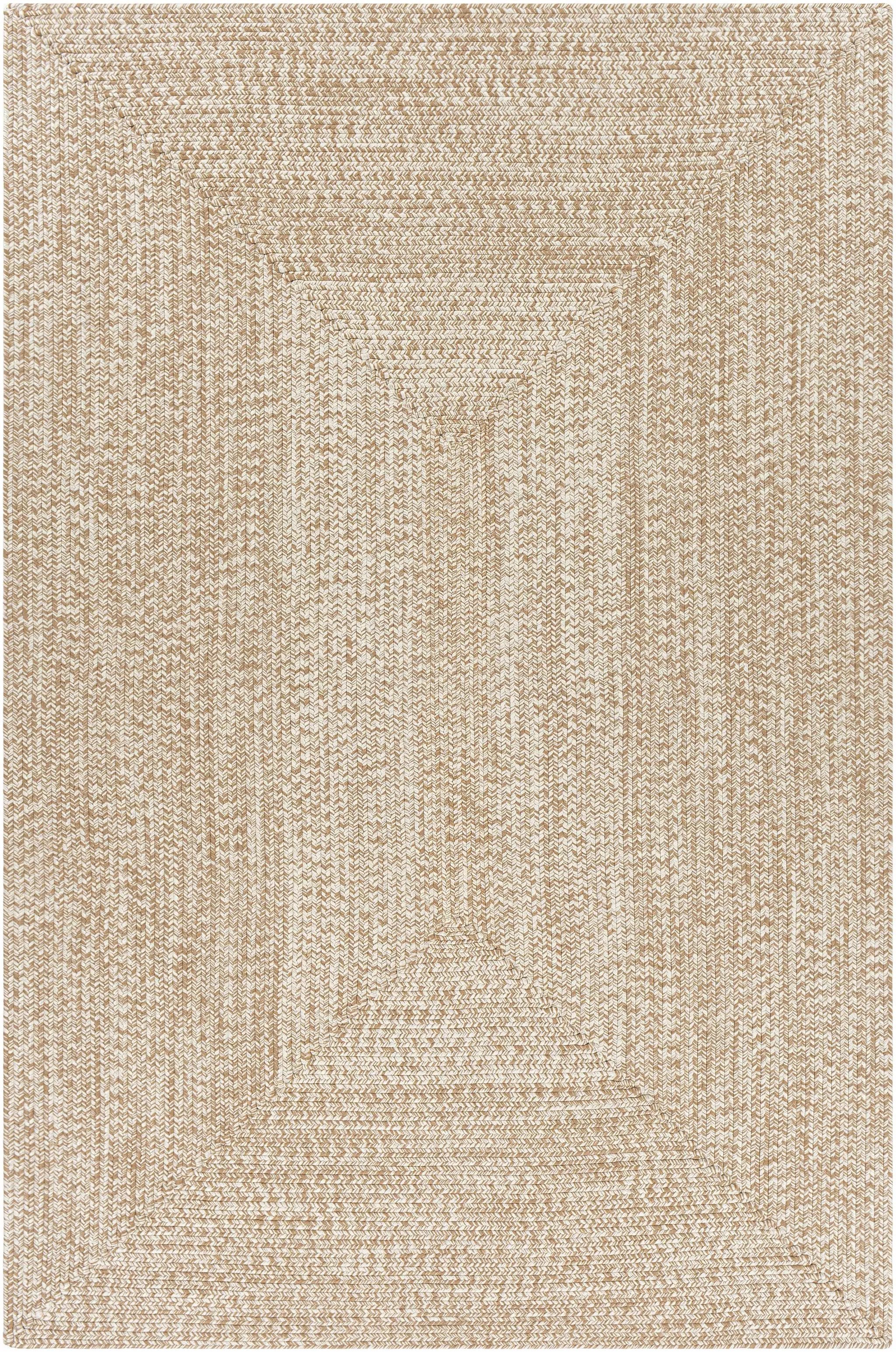 Cream Braided Faux Jute Outdoor Rug by Boutique Rugs