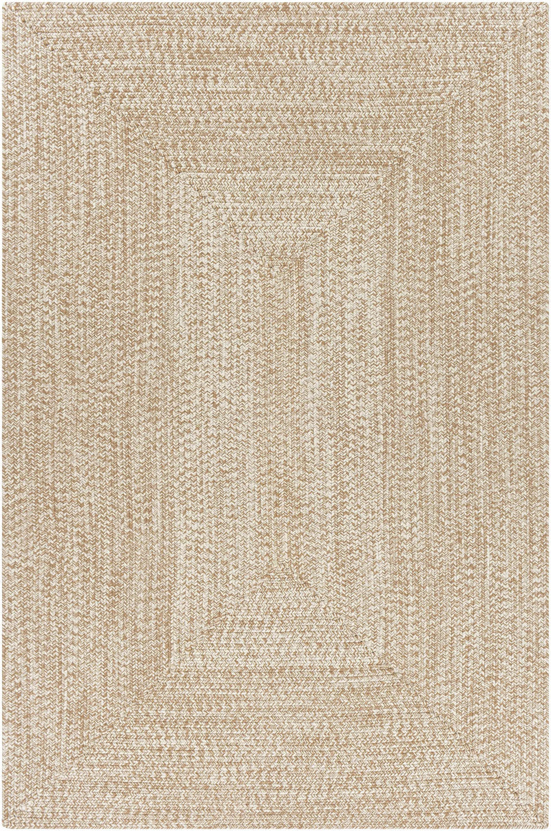 Cream Braided Faux Jute Outdoor Rug by Boutique Rugs