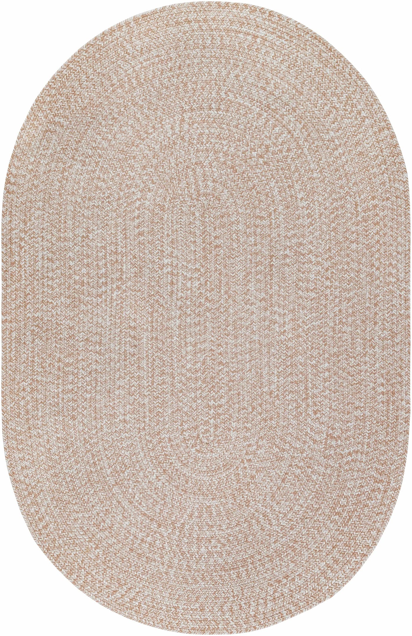 Cream Braided Faux Jute Outdoor Rug by Boutique Rugs