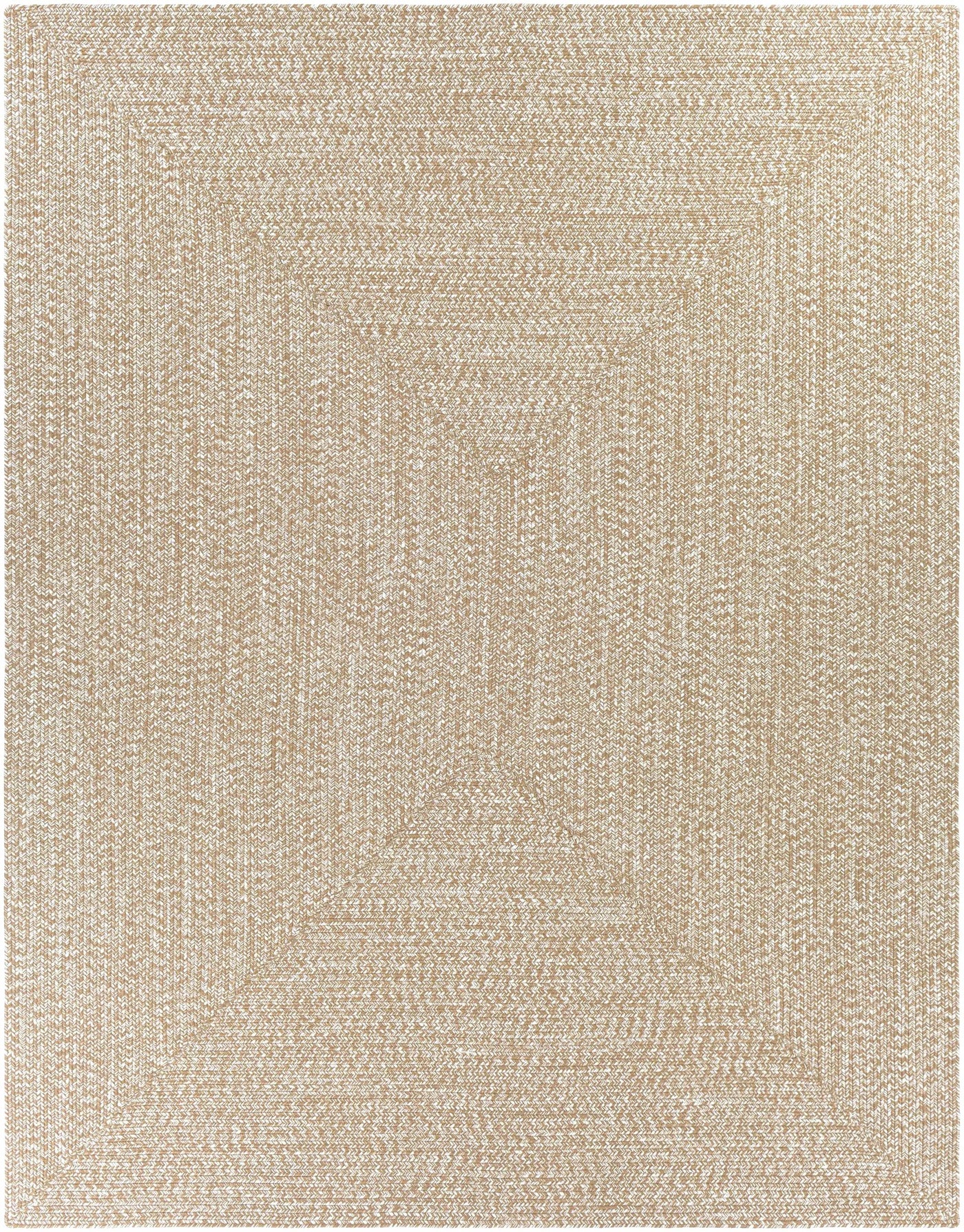 Cream Braided Faux Jute Outdoor Rug by Boutique Rugs