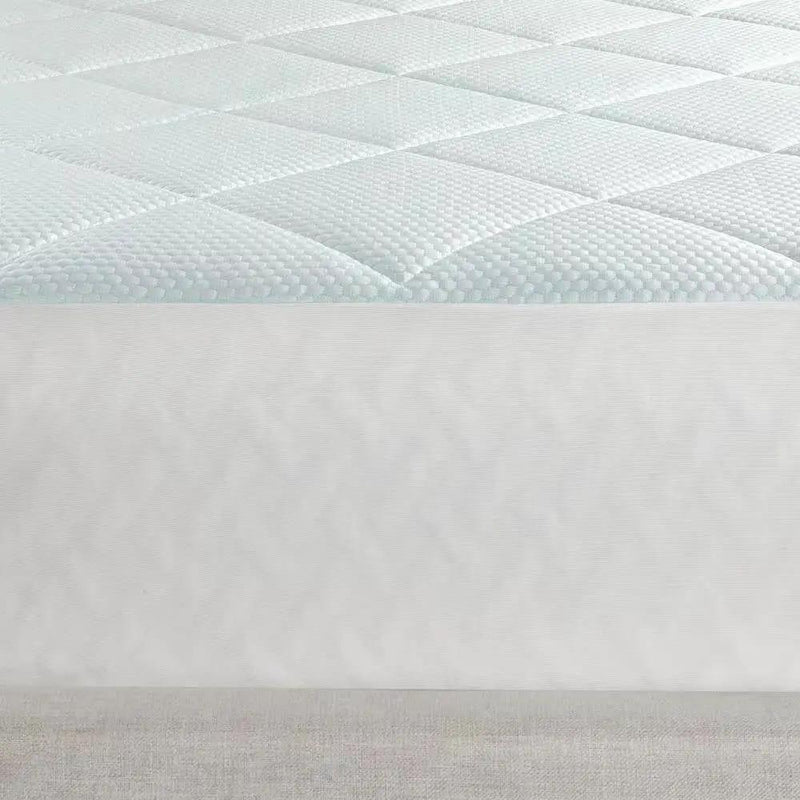 Full size Washable Quilted Mattress Pad with Elastic Fitted Skirt by HomePacific