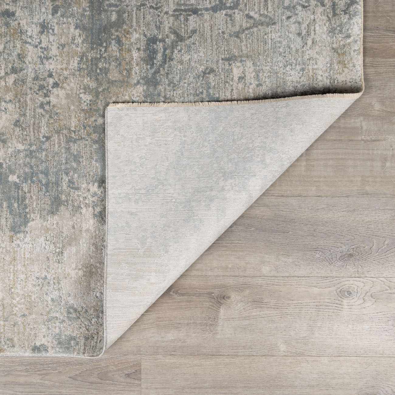 Fallin Gray Thick Luxe Abstract Striped Rug by Boutique Rugs