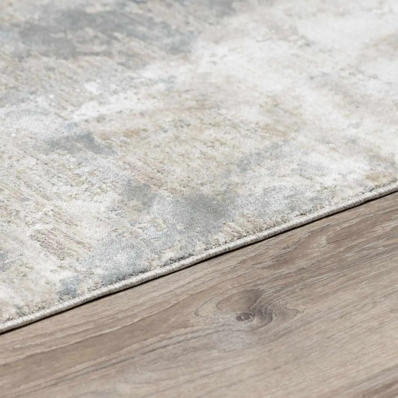 Fallin Gray Thick Luxe Abstract Striped Rug by Boutique Rugs