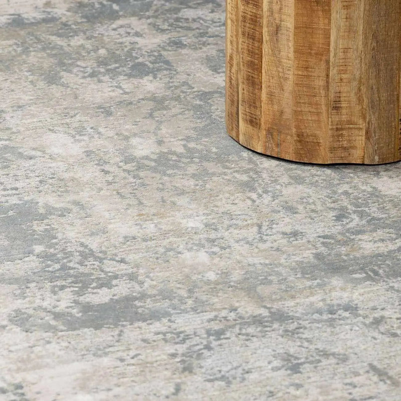 Fallin Gray Thick Luxe Abstract Striped Rug by Boutique Rugs