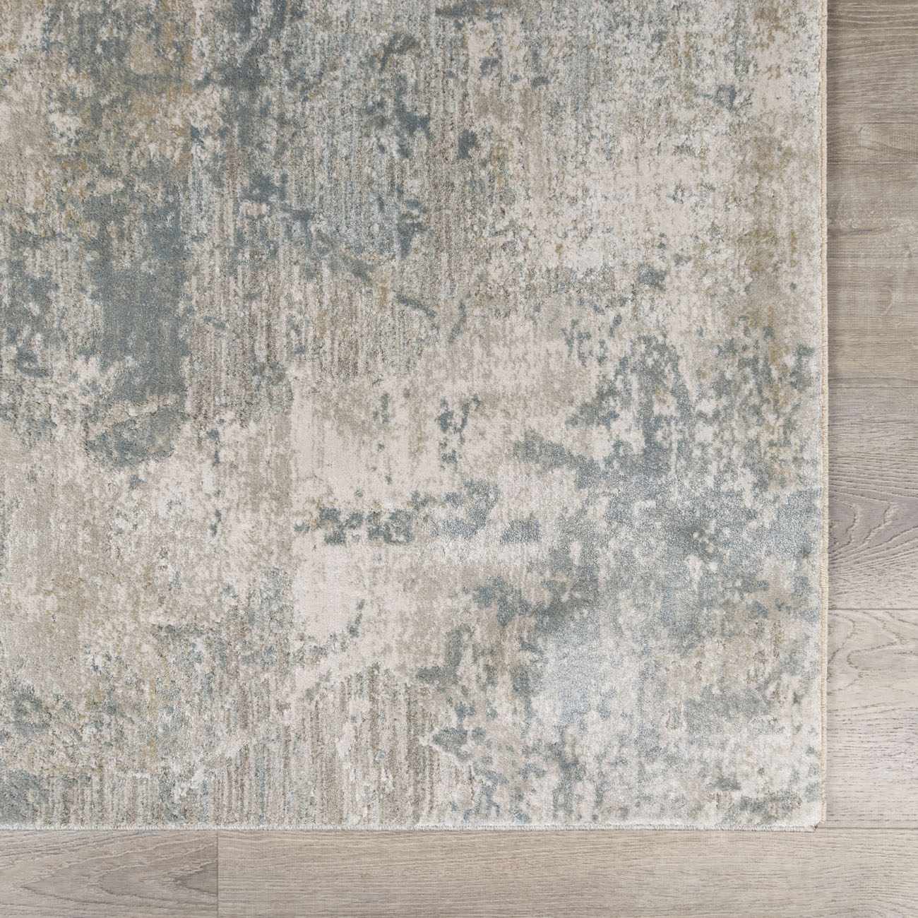 Fallin Gray Thick Luxe Abstract Striped Rug by Boutique Rugs