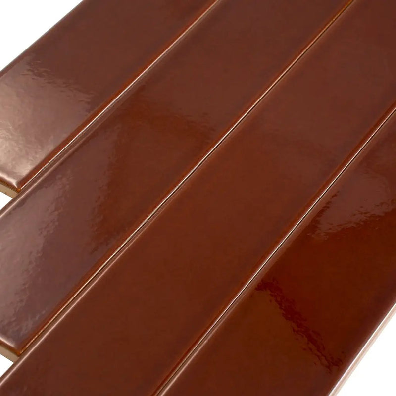 Caramel 2x16 Glossy Ceramic Subway Tile (50 pack, 10.76 sq ft/case) by Apollo Tile