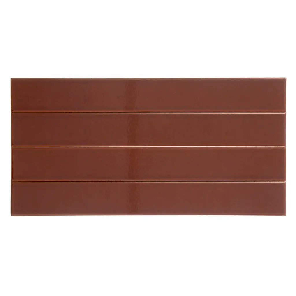 Caramel 2x16 Glossy Ceramic Subway Tile (50 pack, 10.76 sq ft/case) by Apollo Tile