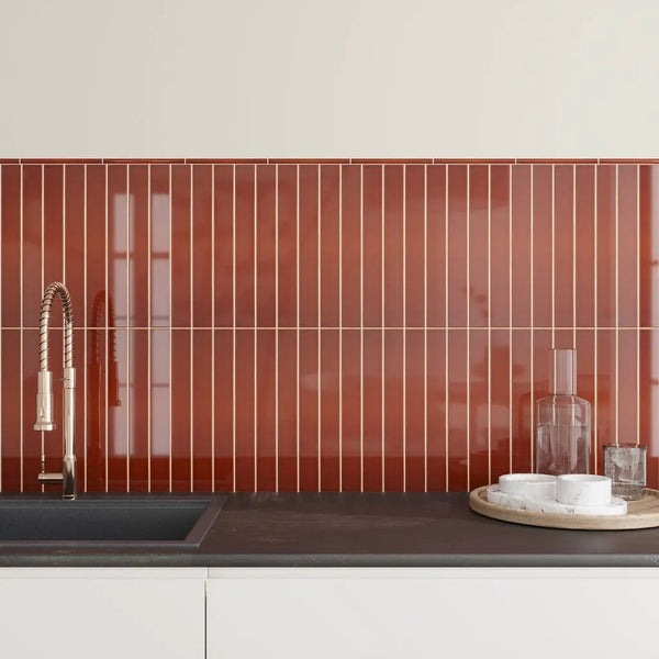 Caramel 2x16 Glossy Ceramic Subway Tile (50 pack, 10.76 sq ft/case)